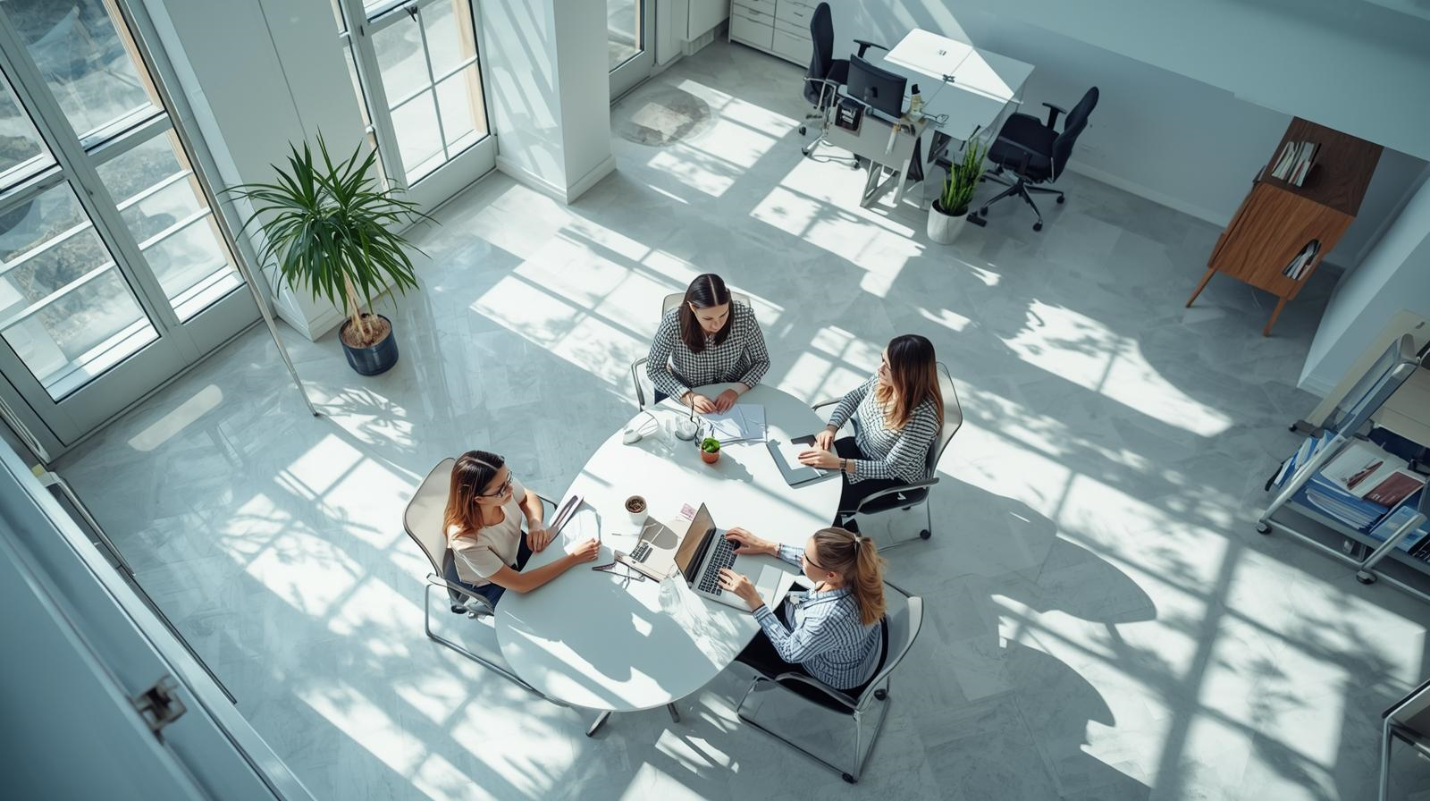 Professional team collaboration